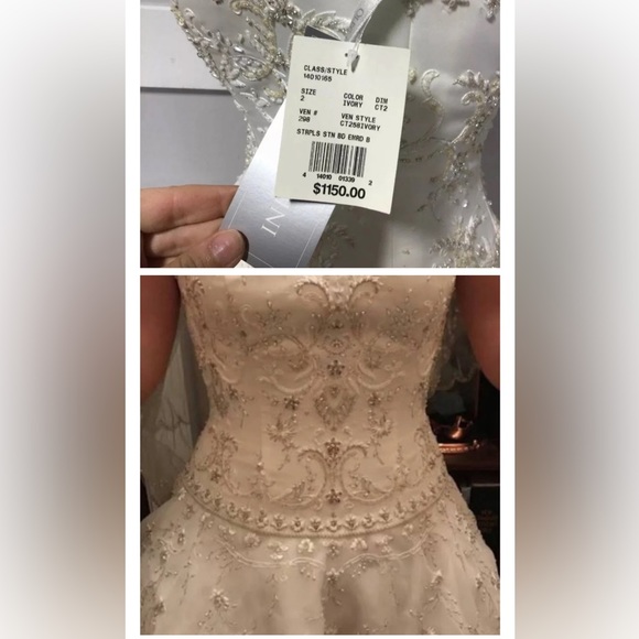 NWT Oleg Cassini CT258 (retail $1,150) Size 16 - Picture 11 of 12